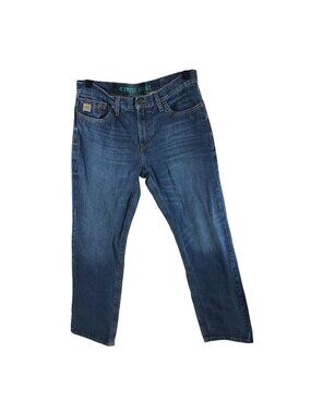 Cinch Men's Grant Relaxed Fit Bootcut Jeans Dark Wash Cotton 35x36